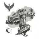 ybor city downtown cigar city tattoo design idea