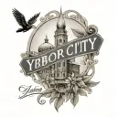 ybor city downtown cigar city tattoo design idea