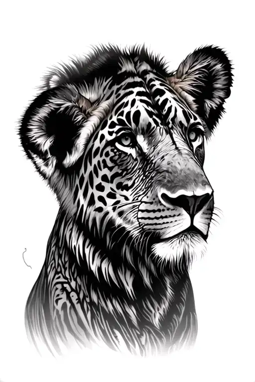 africa big five tattoo design idea