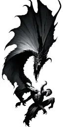 lucifer falling tattoo design idea