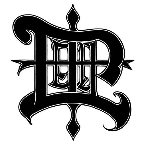 Two Word Ambigram Generator tattoo design idea