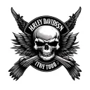 Harley Davidson tattoo design idea