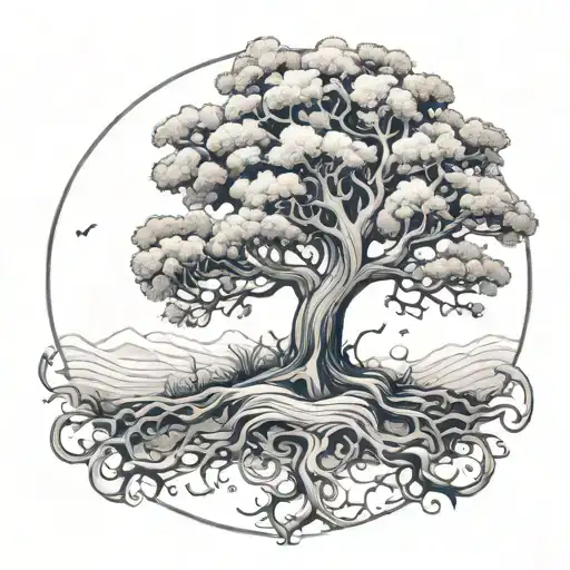 poison tree tattoo design idea