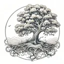 poison tree tattoo design idea