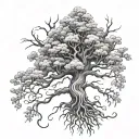 poison tree tattoo design idea