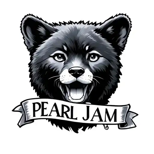 cubs and Pearl Jam tattoo design idea