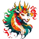 Japanese Kirin tattoo design idea