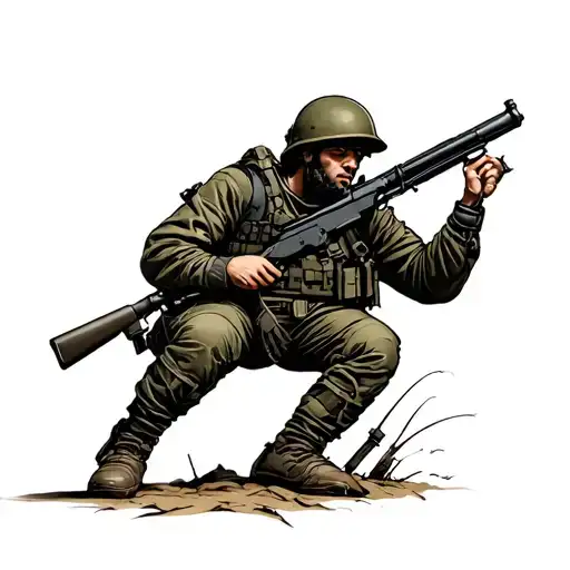 Infantry tattoo design idea