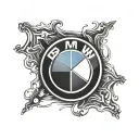 bmw logo tattoo design idea