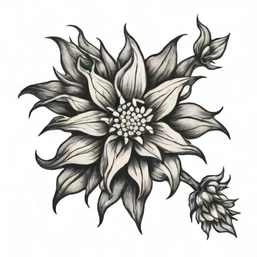 Edelweiss tattoo design idea