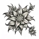 Edelweiss tattoo design idea