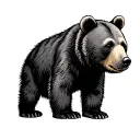 mama bear baby boy tattoo design idea