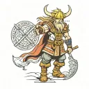 viking hunter x hunter tattoo design idea