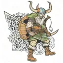 viking hunter x hunter tattoo design idea