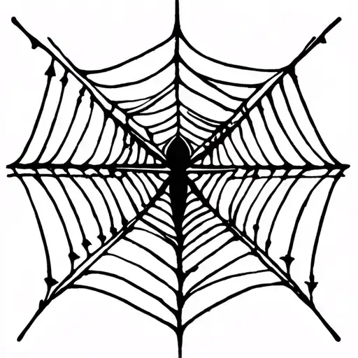 spider web wrapped tattoo design idea
