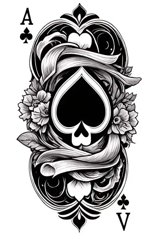 cards tattoo design idea