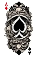 cards tattoo design idea