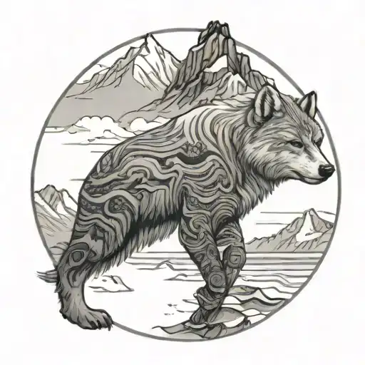 Greenland tattoo design idea