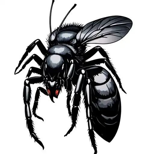 HORNET black work tattoo tattoo design idea
