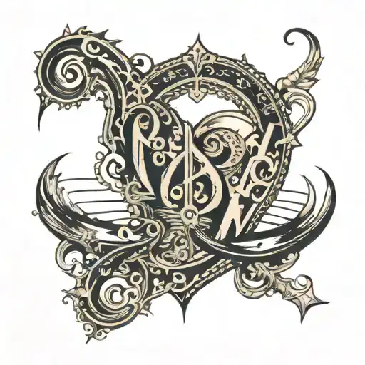 “I want the word ‘Lavin’ incorporated into a tattoo design, shaped like a heartbeat line, for the neck.”  tattoo design idea