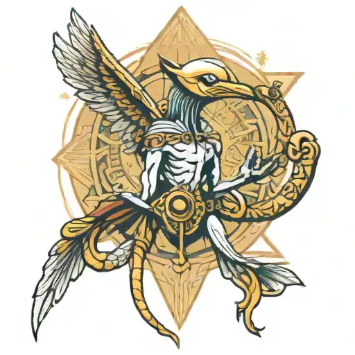 thoth God tattoo design idea
