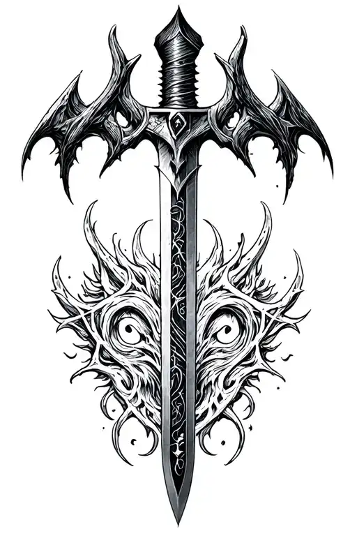 Frostmourne tattoo design idea