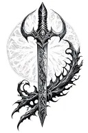 Frostmourne tattoo design idea