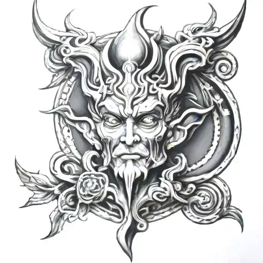 God Veles tattoo design idea