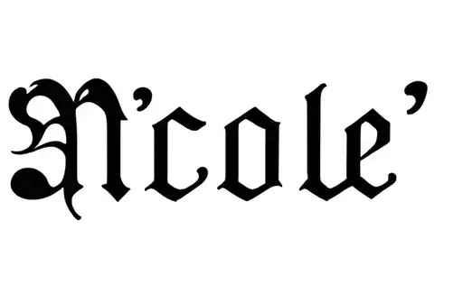 "NICOLE" tattoo design idea
