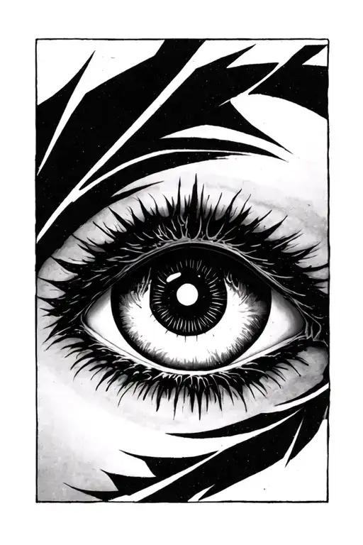 lanza evangelion neon Genesis eye tattoo design idea