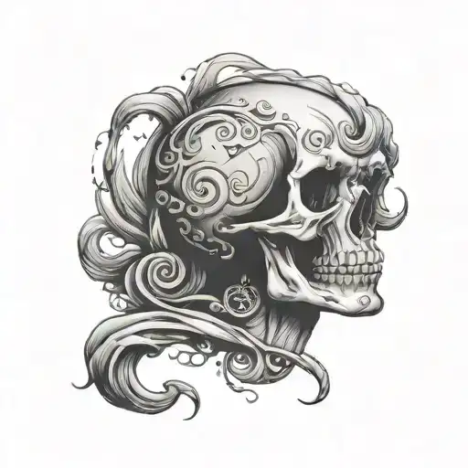 depression hard times tattoo design idea