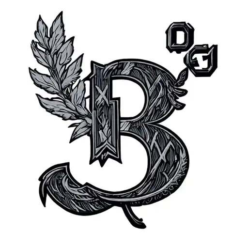 fred perry logo and number tattoo design idea