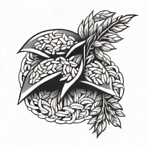 Rice tattoo design idea