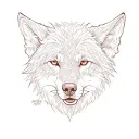 "Perfectly Imperfect" Wolf  tattoo design idea