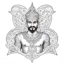 Akbar tattoo design idea