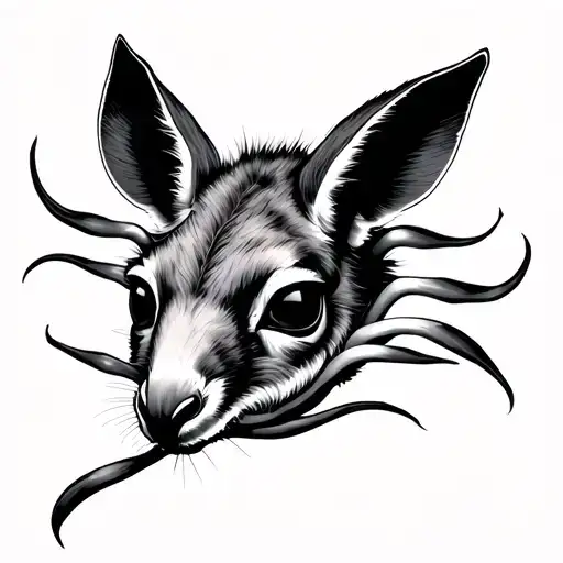 Kangaroo Paw tattoo design idea