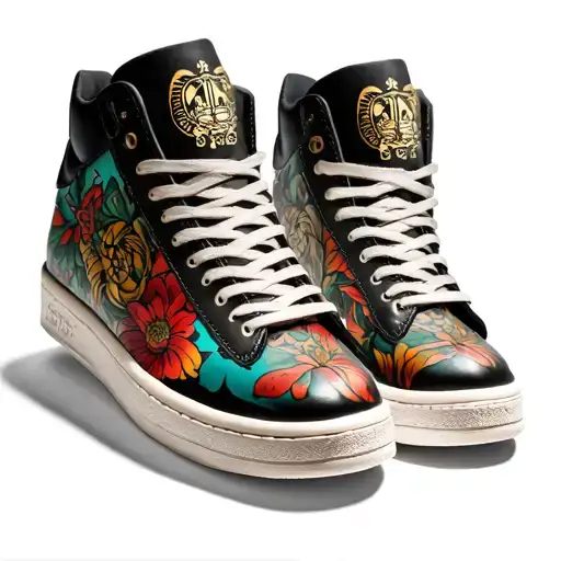 Stan smith shoes tattoo design idea