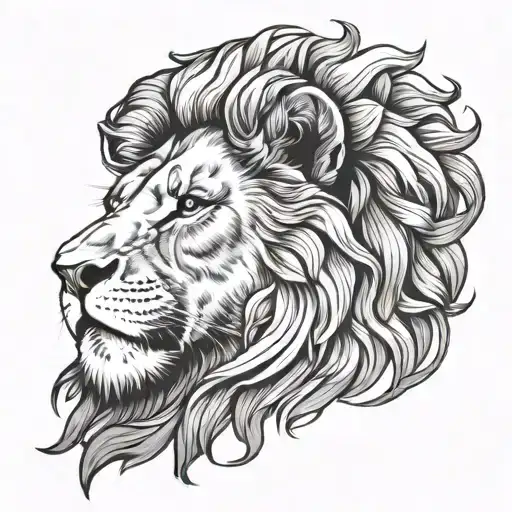 leo lion tattoo design idea