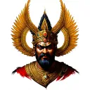legendary warrior king ravana Sri lanka tattoo design idea
