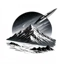 Big Dipper, mt. mckinley, Alaska, northern lights tattoo design idea
