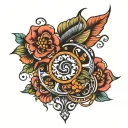 gypsy symbol tattoo design idea