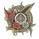 gypsy symbol tattoo design idea