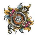 gypsy symbol tattoo design idea