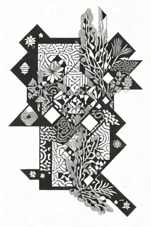 Brittany algae tattoo design idea