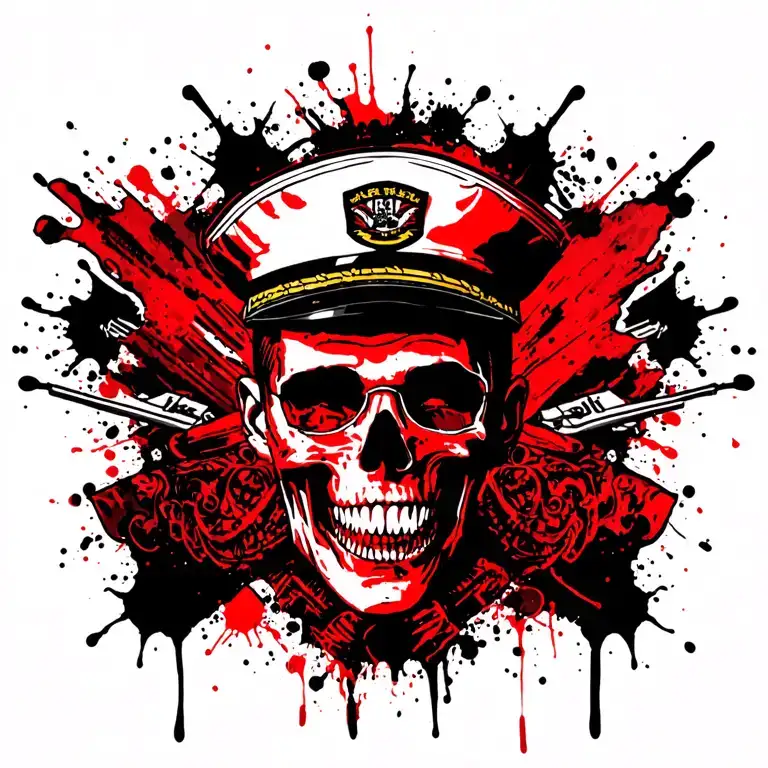 Enlisted US Navy sailor jerry style tattoo design idea