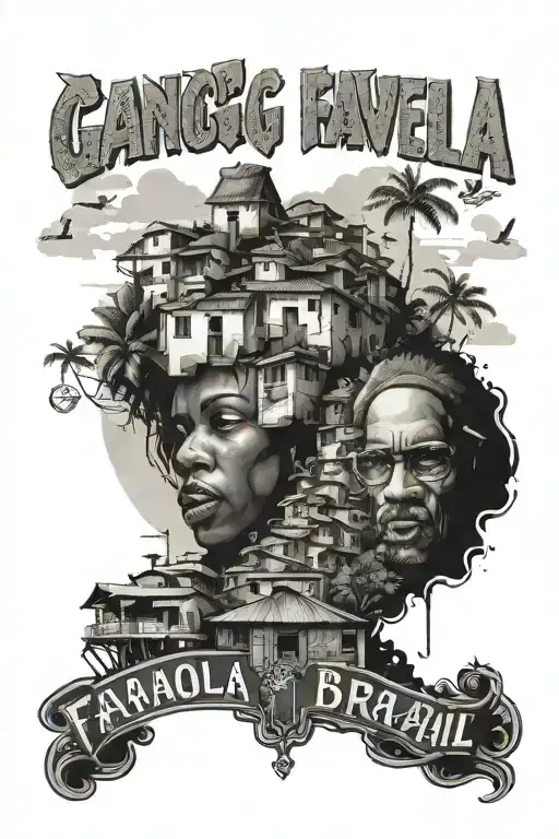 Gang favela de brazil, art, tattoo design tattoo design idea