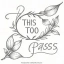 this too shall pass written tattoo design idea