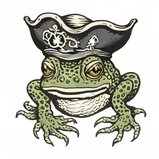 toad pirate tattoo design idea