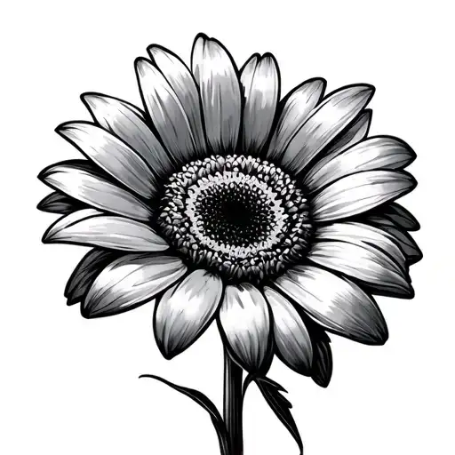 Gerber Daisy tattoo design idea