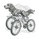 POST SLUDGE METAL WILD CROSS COUNTRY MOUNTAIN BICYCLE MOUNTAINS RIVER SPANIEL BRETON tattoo design idea